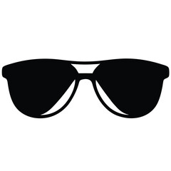 Fototapeta premium Glasses icon silhouette vector art illustration clipart in black color isolated on a white background