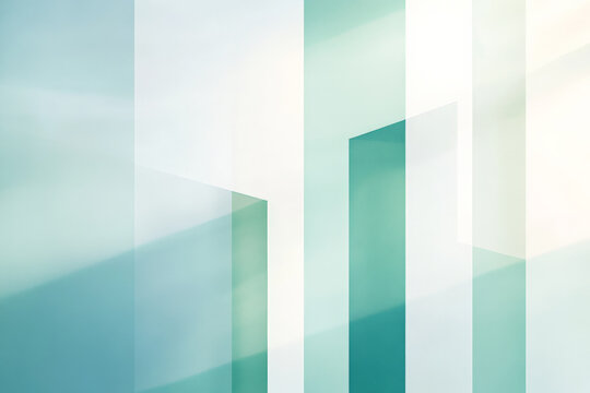 A serene background with light color blocks in calming blue and green tones. The design features a smooth, gentle gradient and a minimalist, modern aesthetic.