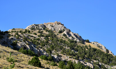 Melikgazi Castle is in Pinarbasi, Kayseri, Turkey.  © sinandogan