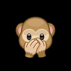 Speak No Evil Monkey Emoji
