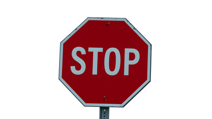 Obraz premium A stop sign with a transparent background