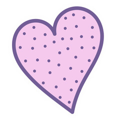 Handdrawn Doodle Heart Sticker