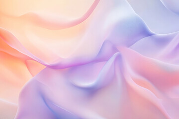 Obraz premium Clean and modern web design backdrop with a soft, pastel gradient from peach to lavender. The design features abstract, flowing shapes that add a touch of elegance, making it perfect for creative