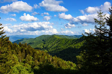 Various Overlooks of the Blue Ridge Mountains in North Carolina From the Blue Ridge Parkway