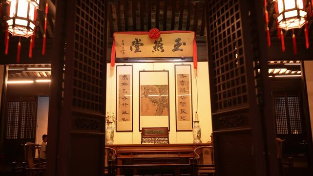 old town named zhouzhuang in jiangsu,china