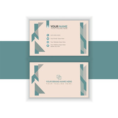 Modern creative business card template. Clean business card layout. Vector illustration