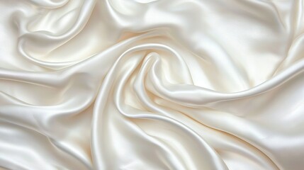 Fototapeta premium A close-up of a white cloth with soft fabric, suitable for background or wallpaper use