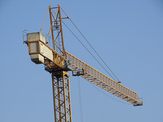 Big crane and the sky. Construction concept