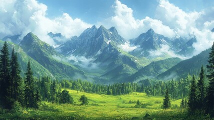 Majestic Mountain Landscape