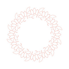 紅葉やイチョウ、木の実をモチーフにした秋の飾り枠。高級感のある囲みのデザイン