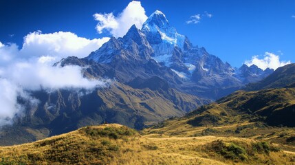 Naklejka premium Majestic Mountain Landscape