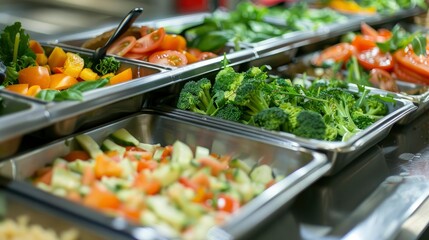 Obraz premium A school cafeteria tray filled with healthy lunch options.