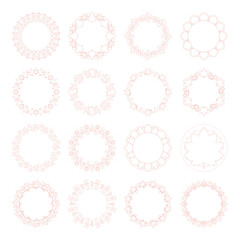 紅葉やイチョウ、木の実をモチーフにした秋の飾り枠。高級感のある囲みのデザイン