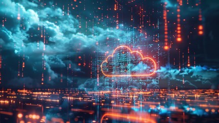 Obraz premium A cloudy phenomenon in urban environment