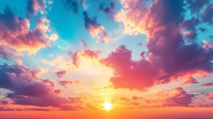 Obraz premium Breathtaking Colorful Sunset