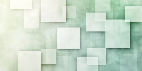Obraz premium A serene background with light color blocks in soft green and white. The design features a calming, elegant appearance with gentle gradients and smooth textures.