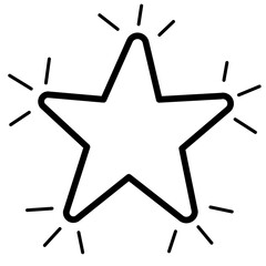 Doodle Handdrawn Star