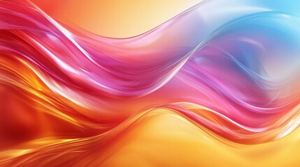 Colorful Abstract Swirling Waves