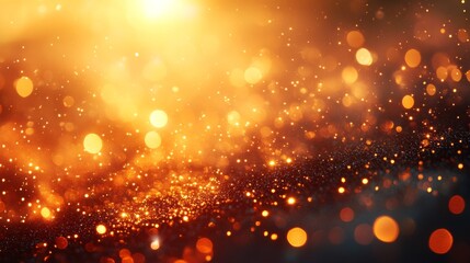 Golden Abstract Bokeh