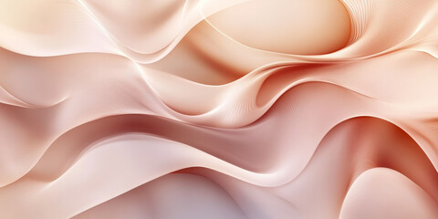 Fototapeta premium A luxurious abstract background with rich, flowing gradients in shades of rose gold and cream. The design has a sophisticated, opulent look with gentle, refined textures.