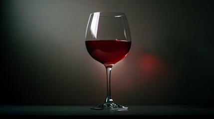 red wine in clear wine glass