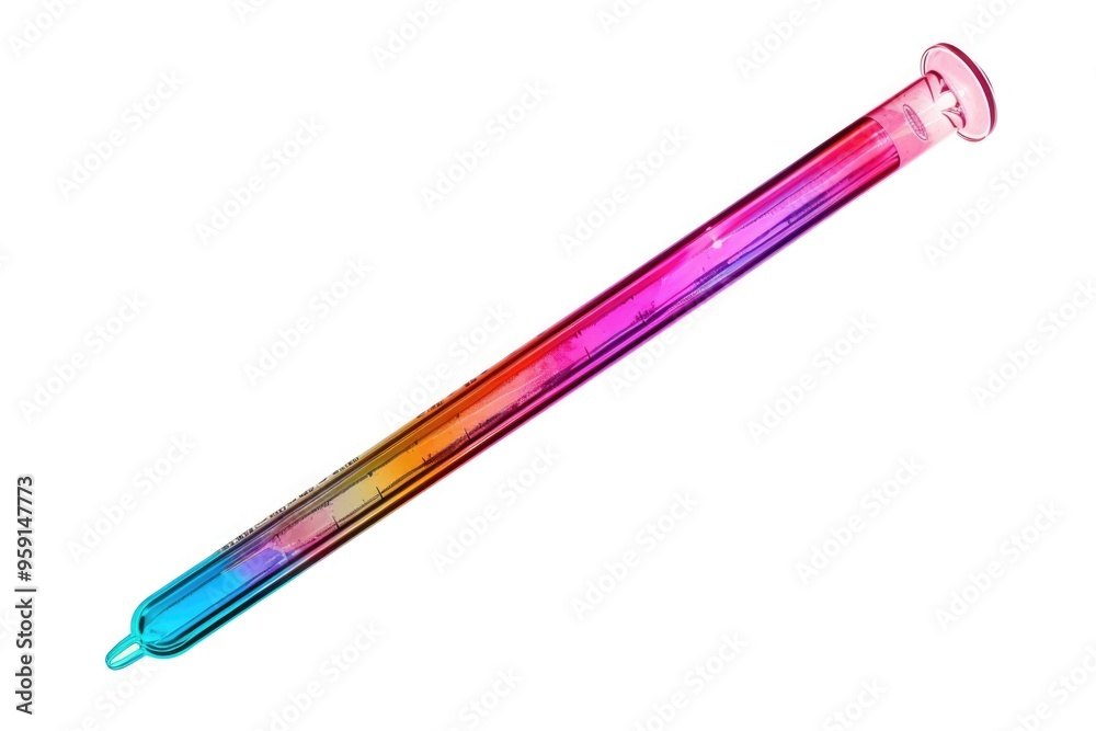 Poster a colorful writing tool with a black tip