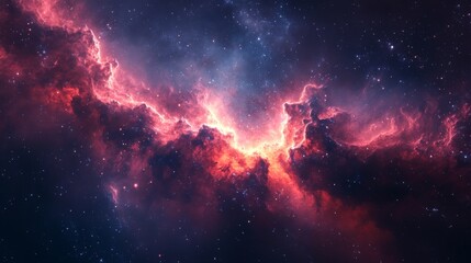 Obraz premium Stunning Cosmic Nebula in Deep Space