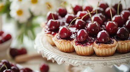 Summer Delights: Cherry Pastries and Seasonal Fruits