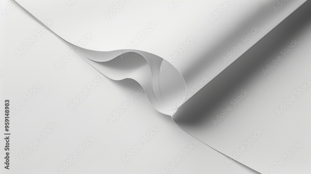 Poster a close-up shot of a sheet of paper on a table, with details visible