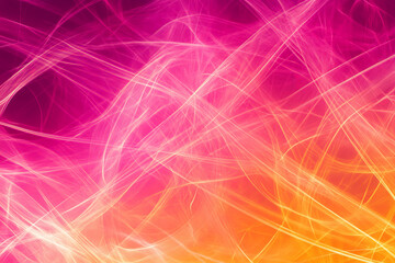 A vibrant background with intersecting energy light lines in bright pink and orange. The lines flow dynamically, creating a sense of excitement and movement.