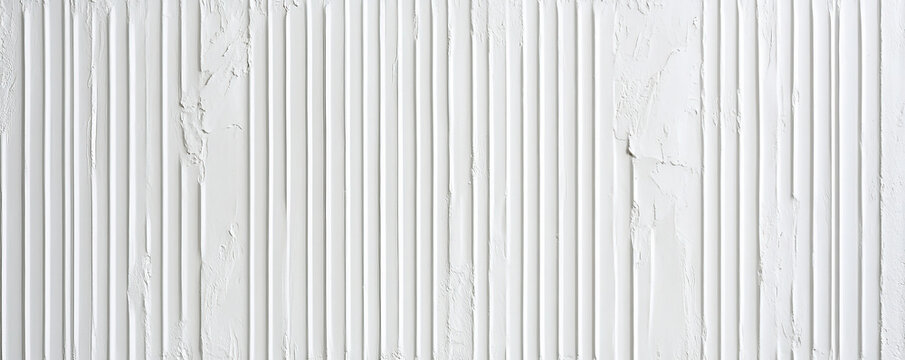 A white surface with a corrugated texture, featuring parallel ridges and grooves. The texture creates a dynamic, industrial feel with strong linear elements.