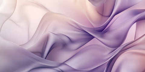 A refined abstract background featuring flowing shapes in muted lavender and silver. The design has an elegant, high-class feel with smooth, gentle gradients.