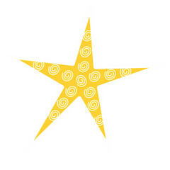 Hand drawn Doodle Star Sticker