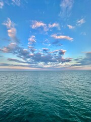 sea and sunset sky