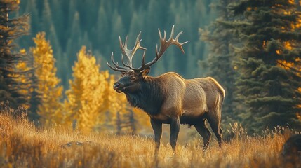 Fototapeta premium The diverse wildlife of North American national parks