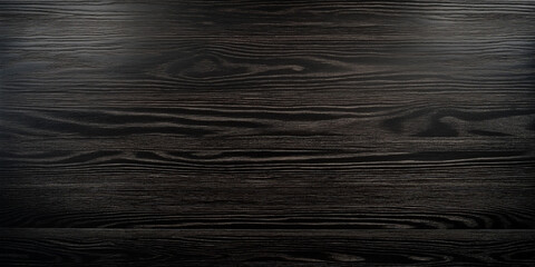 Dark ebony wooden backdrop with deep, almost black tones and a smooth, polished surface. The wood grain is subtle, creating a sleek, modern look that exudes sophistication and luxury, perfect for a