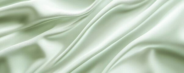 Obraz premium A light pistachio-green surface with a smooth, velvety texture. The soft pastel tone and luxurious texture create a refined and elegant background.