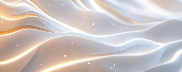 A luxurious 3D light white background with soft, glowing elements and refined details. The design has a modern, high-end appearance with smooth gradients and gentle lighting.