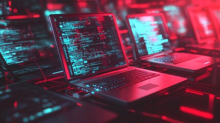 Tech outage concept and IT Crash or internet cybersecurity as a global system failure and error downtime or computer glitch as a hardware or software malfunction as a computing breach