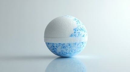 White Blue Bathbomb