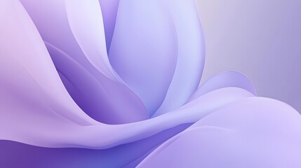 Obraz premium A close-up of the back part of an abstract, curved shape in light purple and blue colors, set against a clean background