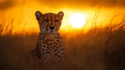 Stunning wildlife in the African savannah