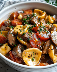 Crockpot Pierogi Casserole with Kielbasa