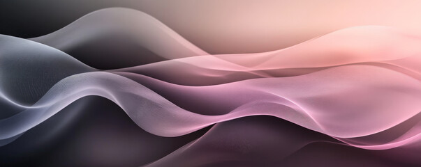 Fototapeta premium Modern web design backdrop featuring a gradient from dark gray to soft pink, with subtle, abstract wave patterns. The design is clean and stylish, making it ideal for fashion or lifestyle websites.
