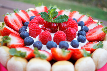 Berries Charlotte cake