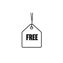 Free vector label illustration. Free sticker, badge, tag. Free, icon, charge, action, advertisement, advertising, background, badge, banner, best, bonus