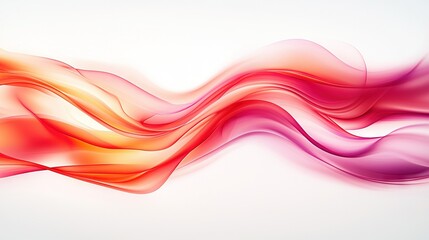   Pink and yellow waves on left; red and yellow waves on right