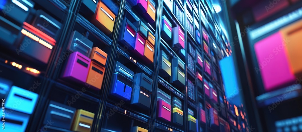 Poster document management system dms designed for automating the archiving and efficient management of inf