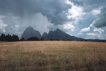 spectacular view of the Dolomites in Val Gardena
