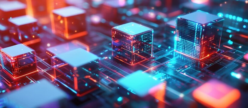 Internet connectivity concept Digital data transfer large scale data IoT cloud technology AI online commerce blockchain technology social networking